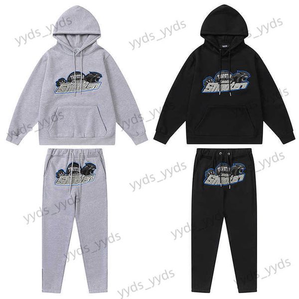 men's tracksuits trapstar blue thread black tiger towel embroidered plush hooded sweater closure zipper pants casual guard pants cover, Gray
men's tracksuits trapstar blue thread black tiger towel embroidered plush hooded sweater closure zipper pants casual guard pants cover, Gray