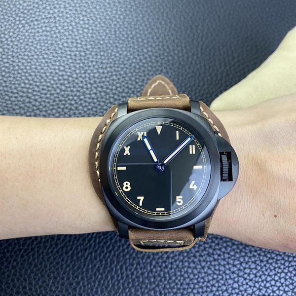 vs pam montre de luxe mens watches 44mm 6497 manual mechanical movement imported ceramic watchcase luxury watch wristwatches317k, Slivery;brown
vs pam montre de luxe mens watches 44mm 6497 manual mechanical movement imported ceramic watchcase luxury watch wristwatches317k, Slivery;brown