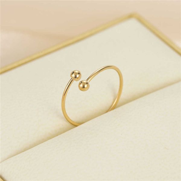 band rings anslow fashion elegant adjustable lover's couple thin gold plated color double ball finger charm twist open joint ring jewel, Silver
band rings anslow fashion elegant adjustable lover's couple thin gold plated color double ball finger charm twist open joint ring jewel, Silver