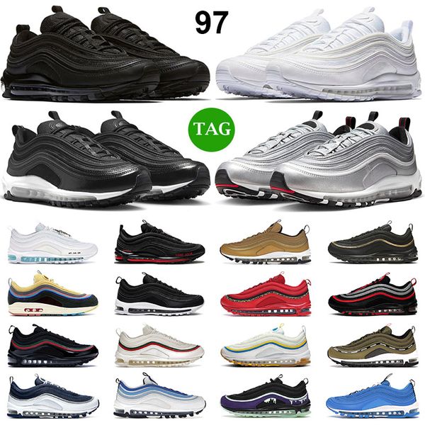 97 running shoes men women 97s triple black white gold sliver bullet sean wotherspoon university red bred mens trainers outdoor sneakers
97 running shoes men women 97s triple black white gold sliver bullet sean wotherspoon university red bred mens trainers outdoor sneakers