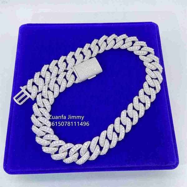 sparkly shining iced out 20mm 3 row 925 silver vvs1 moissanite cuban link necklace men
sparkly shining iced out 20mm 3 row 925 silver vvs1 moissanite cuban link necklace men