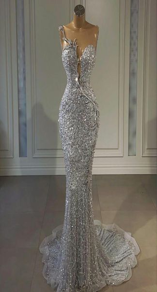 sparkly 2021 sequined silver mermaid prom dresses aso ebi arabic jewel neck african beaded evening gowns plus size reception secon4390749, Black
sparkly 2021 sequined silver mermaid prom dresses aso ebi arabic jewel neck african beaded evening gowns plus size reception secon4390749, Black