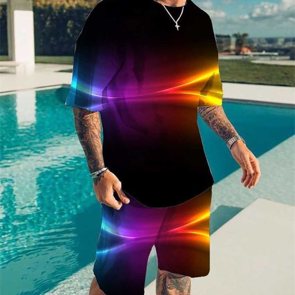 fashion tracksuit 2023 new summer oversized men's fashion casual beach style color 3d print t-shirt shorts set, White;black
fashion tracksuit 2023 new summer oversized men's fashion casual beach style color 3d print t-shirt shorts set, White;black