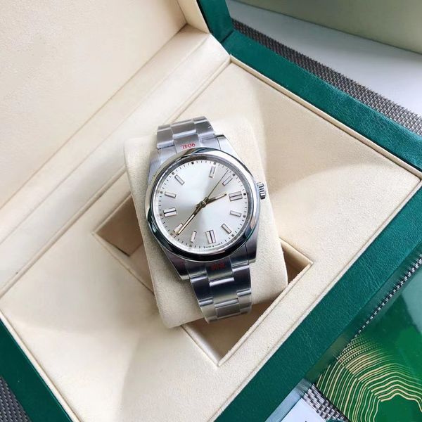 with box luxury men watch automatic mechanical movement casual watches stainless steel strap 36mm dial waterproof wristwatch birthday gift m, Slivery;brown
with box luxury men watch automatic mechanical movement casual watches stainless steel strap 36mm dial waterproof wristwatch birthday gift m, Slivery;brown