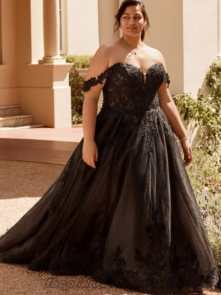 party dresses eightale black plus size wedding appliques lace off shoulder sweetheart tulle boho bridal vestidos de novia 230328, White;black
party dresses eightale black plus size wedding appliques lace off shoulder sweetheart tulle boho bridal vestidos de novia 230328, White;black