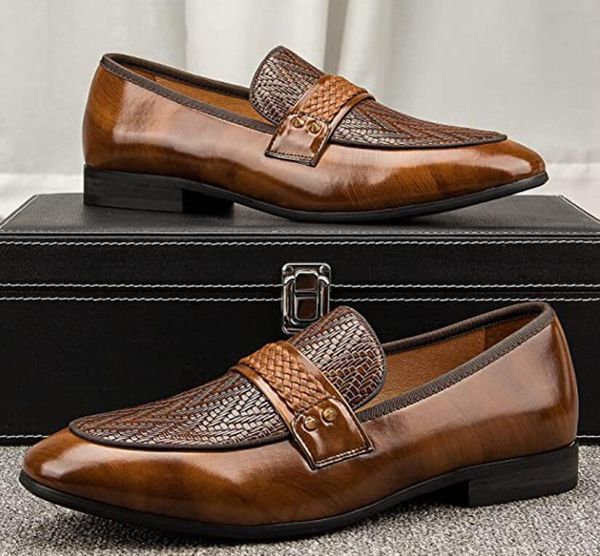 luxurious british style men business dress shoes pu leather pointy formal wedding zapatos de hombre loafers size: eu41-46, Black
luxurious british style men business dress shoes pu leather pointy formal wedding zapatos de hombre loafers size: eu41-46, Black