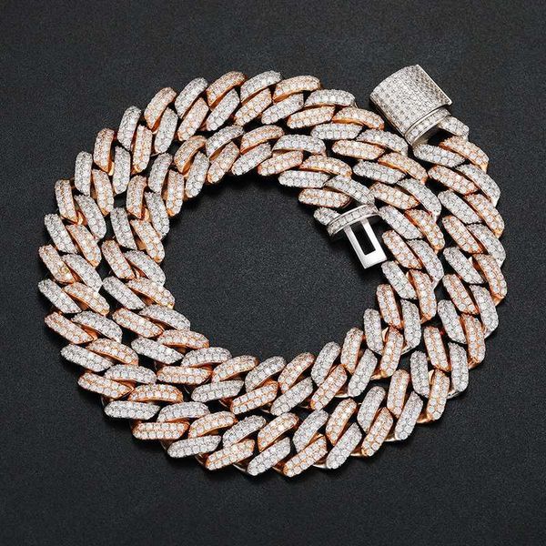 14mm luxury 18k gold jewelry plated diamond iced out miami cuban link chain for men women necklace, Silver
14mm luxury 18k gold jewelry plated diamond iced out miami cuban link chain for men women necklace, Silver