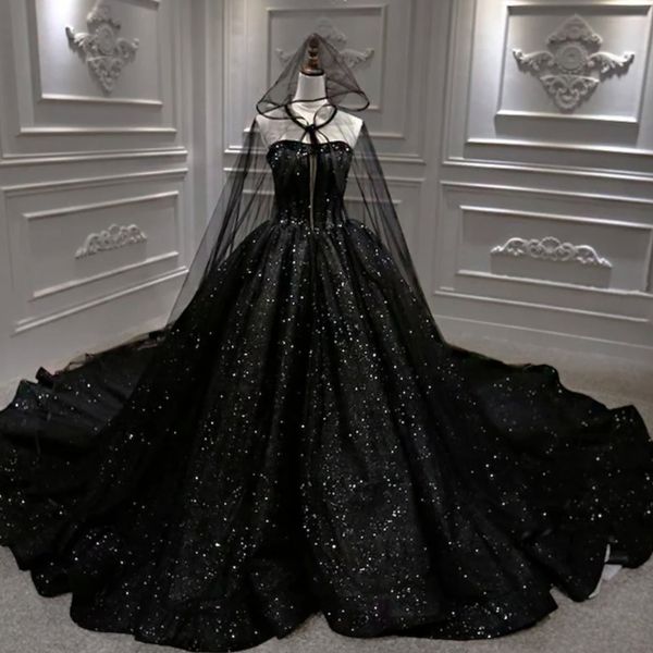 party dresses cathedral sequin wedding dress sleeveless sweetheart bridal gown royal train with black cloak aline sweep backless 230328, White;black
party dresses cathedral sequin wedding dress sleeveless sweetheart bridal gown royal train with black cloak aline sweep backless 230328, White;black