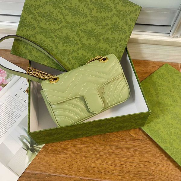 new women luxurys designer shoulder bag handbag fashion marmont green leather crossbody bags lady chain covering wallet purse 22cm 446744
new women luxurys designer shoulder bag handbag fashion marmont green leather crossbody bags lady chain covering wallet purse 22cm 446744