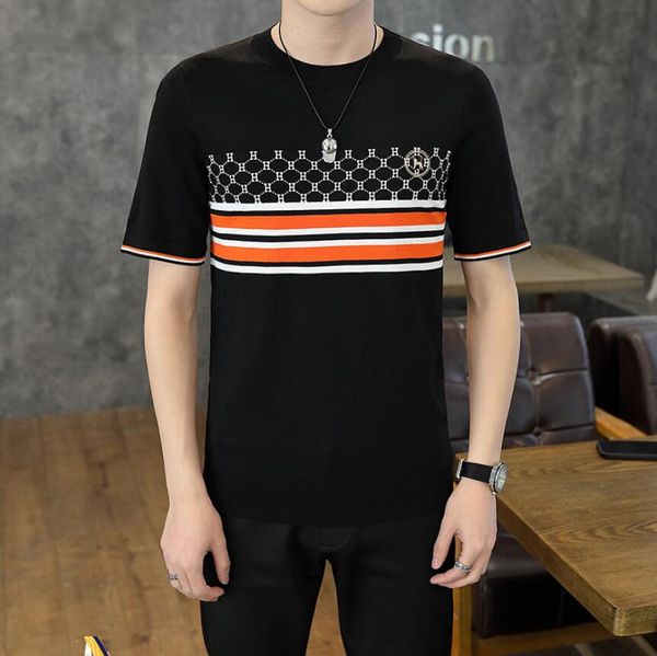 2023 men's t-shirts fashion brand summer ice silk men's t-shirt fashion slim fit high elastic breathable short sleeve t-shirt, White;black
2023 men's t-shirts fashion brand summer ice silk men's t-shirt fashion slim fit high elastic breathable short sleeve t-shirt, White;black
