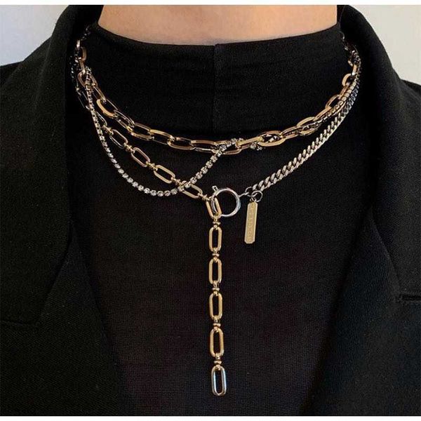 pendant necklaces 2021 fashion multi-layer winding contrast color metal rhinestone interspersed choker clavicle chain necklace for women jew, Silver
pendant necklaces 2021 fashion multi-layer winding contrast color metal rhinestone interspersed choker clavicle chain necklace for women jew, Silver