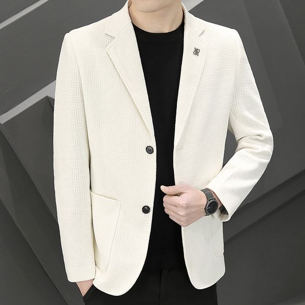 men's suits blazers boutique men's gentleman fashion korean version of small suit hosting casual business slim trend everything we, White;black
men's suits blazers boutique men's gentleman fashion korean version of small suit hosting casual business slim trend everything we, White;black