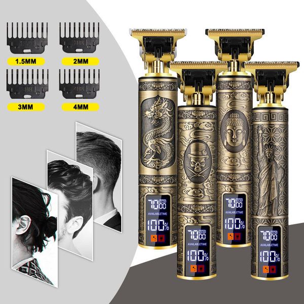 hair trimmer t9 led electric cordless cutting machine rechargeable vintage professional barber for men clipper shaver beard 230328
hair trimmer t9 led electric cordless cutting machine rechargeable vintage professional barber for men clipper shaver beard 230328