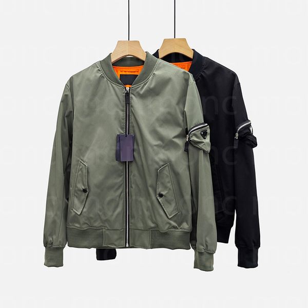 mens designer jacket men triangular coats flight jacket letter p embroidery edition edge stand collar flight suit couple, Black;brown
mens designer jacket men triangular coats flight jacket letter p embroidery edition edge stand collar flight suit couple, Black;brown