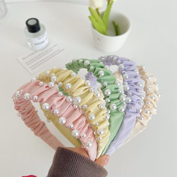 fashion women headband pleated pearls hair accessories solid color hairband spring headwear hairband, Slivery;white
fashion women headband pleated pearls hair accessories solid color hairband spring headwear hairband, Slivery;white