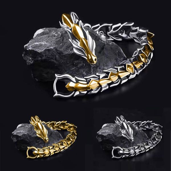 charm bracelets fashion mens gold silver color long dragon bracelet punk style hip hop retro bracelet festive party jewelry anniversary gift, Golden;silver
charm bracelets fashion mens gold silver color long dragon bracelet punk style hip hop retro bracelet festive party jewelry anniversary gift, Golden;silver