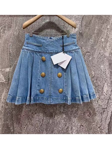 skirts high street est spring designer skirt women's lion buttons pleated denim skirt 230328, Black
skirts high street est spring designer skirt women's lion buttons pleated denim skirt 230328, Black