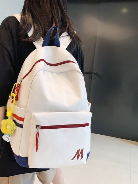 new contrast color backpack women's large capacity fashion schoolbag women's junior high school student backpack women's back
new contrast color backpack women's large capacity fashion schoolbag women's junior high school student backpack women's back