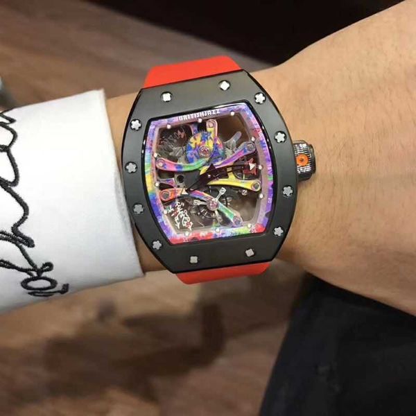 luxury milles graffiti master ceramic blue mechanical watch men's watch bucket shaped hollow out large dial sports leisure creative wat, Slivery;golden
luxury milles graffiti master ceramic blue mechanical watch men's watch bucket shaped hollow out large dial sports leisure creative wat, Slivery;golden
