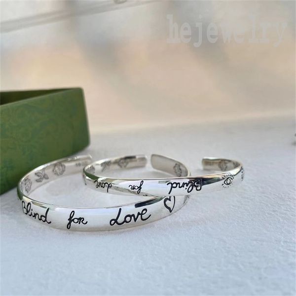cuff designer bracelet plated silver bracelets engraved letters pattern simple style eyes hearts birds flowers special green enamel decorate, Black
cuff designer bracelet plated silver bracelets engraved letters pattern simple style eyes hearts birds flowers special green enamel decorate, Black