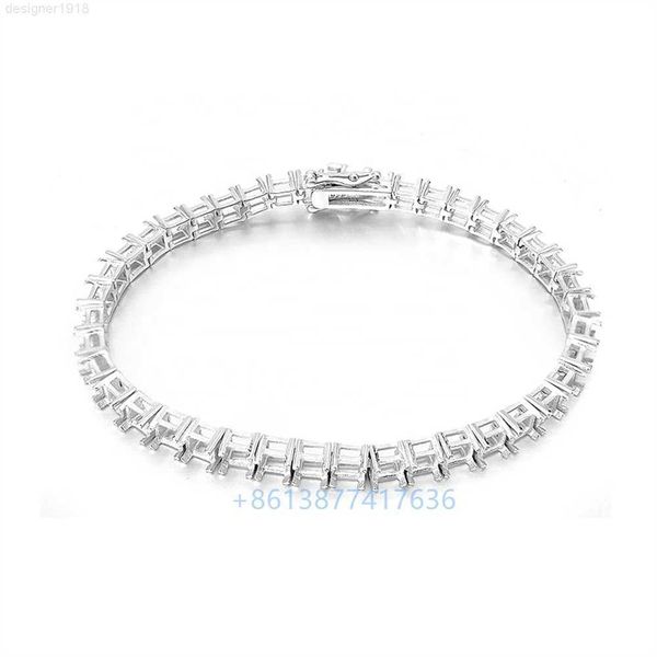 14k white gold blank bracelet for princess real diamond lab grown moissanite setting tennis, Silver
14k white gold blank bracelet for princess real diamond lab grown moissanite setting tennis, Silver