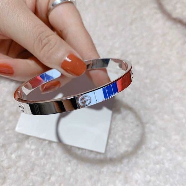designer bracelet carti love bangle closed fashion silver bracelet simple press deduction couple colorless gift, Black
designer bracelet carti love bangle closed fashion silver bracelet simple press deduction couple colorless gift, Black