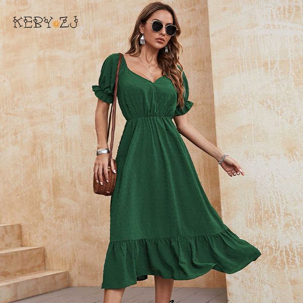 casual dresse's short sleeve urban midi summer ruffle chiffon elegant green female clothing v neck long dress vestidos 230316, Black;gray
casual dresse's short sleeve urban midi summer ruffle chiffon elegant green female clothing v neck long dress vestidos 230316, Black;gray