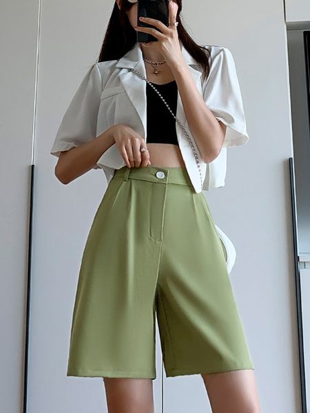 women's shorts summer women shorts casual high elastic wasit business shorts wide leg female shorts zipper short pants 230328, White;black
women's shorts summer women shorts casual high elastic wasit business shorts wide leg female shorts zipper short pants 230328, White;black