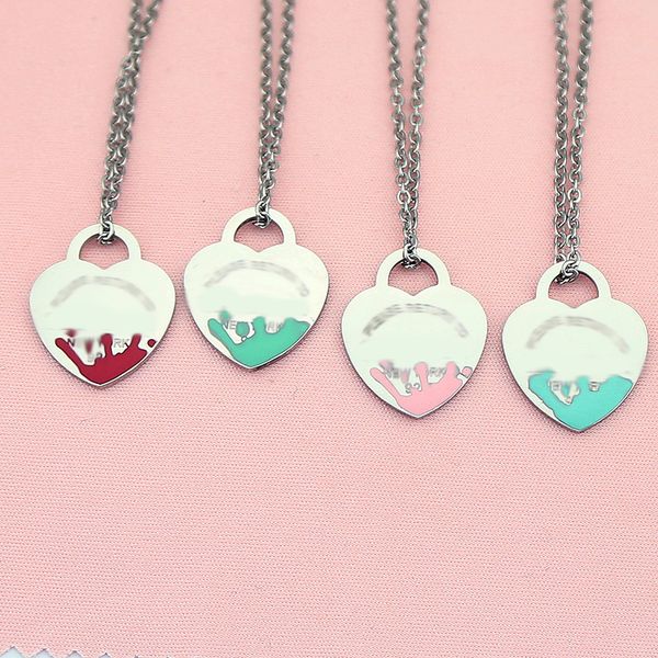heart necklace womens stainless steel couple pendant blue pink green red jewelry on the neck valentine day gift for dainty jewelry unique br, Silver
heart necklace womens stainless steel couple pendant blue pink green red jewelry on the neck valentine day gift for dainty jewelry unique br, Silver