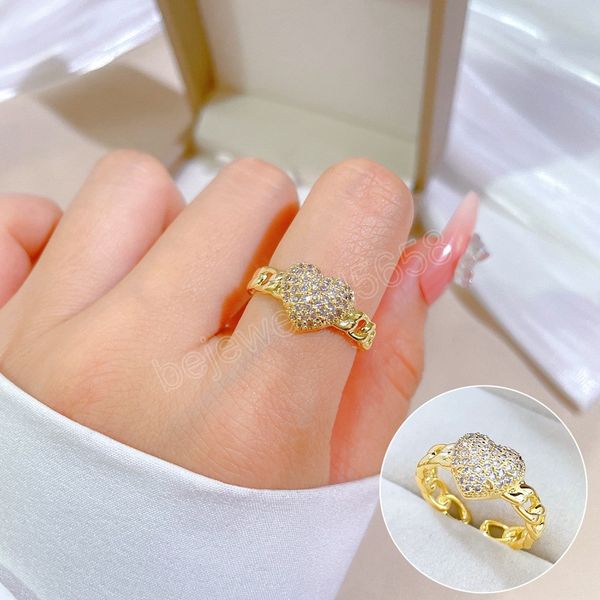 solid gold coor simple clear cz heart finger rings for women female wedding statement trending jewelry gift, Silver
solid gold coor simple clear cz heart finger rings for women female wedding statement trending jewelry gift, Silver