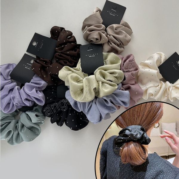 fashion rhinestone women silk scrunchie elastic handmade hair black band ponytail holder headband hair accessories, Slivery;white
fashion rhinestone women silk scrunchie elastic handmade hair black band ponytail holder headband hair accessories, Slivery;white