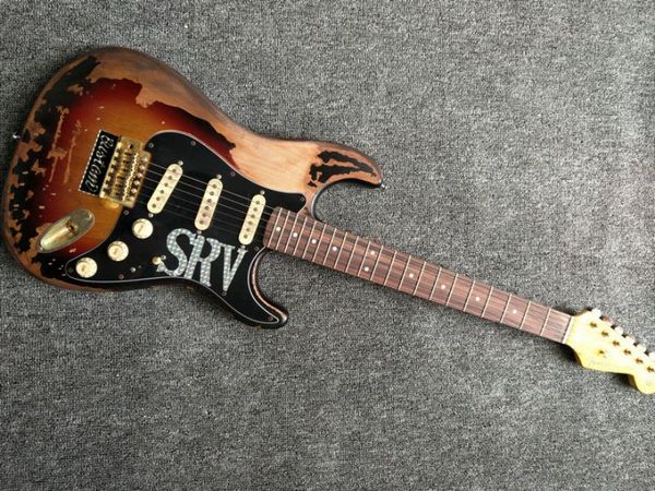 in stock relic-electric guitar, srv style,alder body with maple neck,custom electric guitar
in stock relic-electric guitar, srv style,alder body with maple neck,custom electric guitar