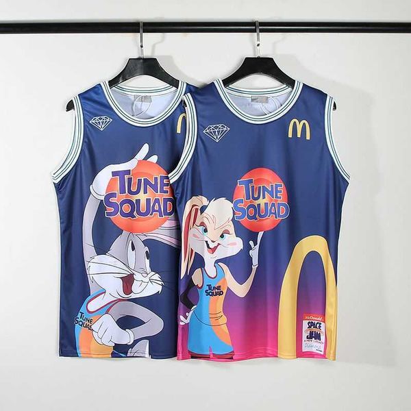 american high street co branded air dunk mcdonald's exclusive basketball shirt hiphop rap jersey, White;black
american high street co branded air dunk mcdonald's exclusive basketball shirt hiphop rap jersey, White;black