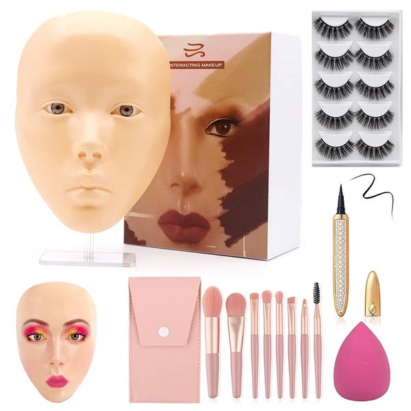 store in america 5d silicone makeup practice face board with false lash case brushes sponge eyeliner for makeup artists students and beginne
store in america 5d silicone makeup practice face board with false lash case brushes sponge eyeliner for makeup artists students and beginne