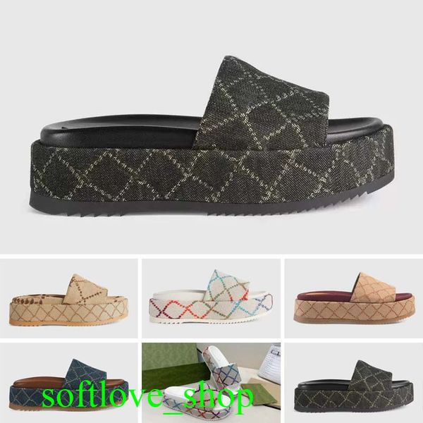 2023 slipper womens shoes fashion embroidered canvas designer slides slip on slippers girls 60mm canvas covered platform sandals and dust ba, White;red
2023 slipper womens shoes fashion embroidered canvas designer slides slip on slippers girls 60mm canvas covered platform sandals and dust ba, White;red