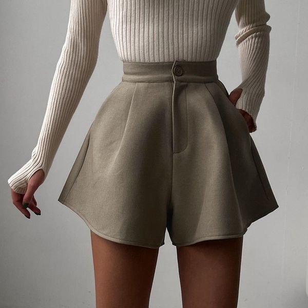 women's shorts spring summer loose wide-leg high-waist shorts casual commuting trouser button pocket vintage all-match flare short pant, White;black
women's shorts spring summer loose wide-leg high-waist shorts casual commuting trouser button pocket vintage all-match flare short pant, White;black