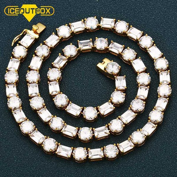 no moq jewelry 8mm prong setting 5a baguette cz diamond cluster tennis chain necklace for men women, Silver
no moq jewelry 8mm prong setting 5a baguette cz diamond cluster tennis chain necklace for men women, Silver