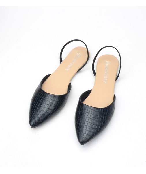 pointed sandals 2023new summer european and american baotou outwear flat sole single shoes female, Black
pointed sandals 2023new summer european and american baotou outwear flat sole single shoes female, Black