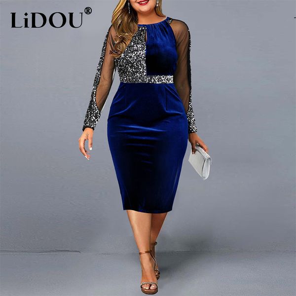 plus size dresses autumn winter elegant fashion package hip dres long sleeve chic robe femme patchwork size vestidos de fiesta 230328, Black
plus size dresses autumn winter elegant fashion package hip dres long sleeve chic robe femme patchwork size vestidos de fiesta 230328, Black