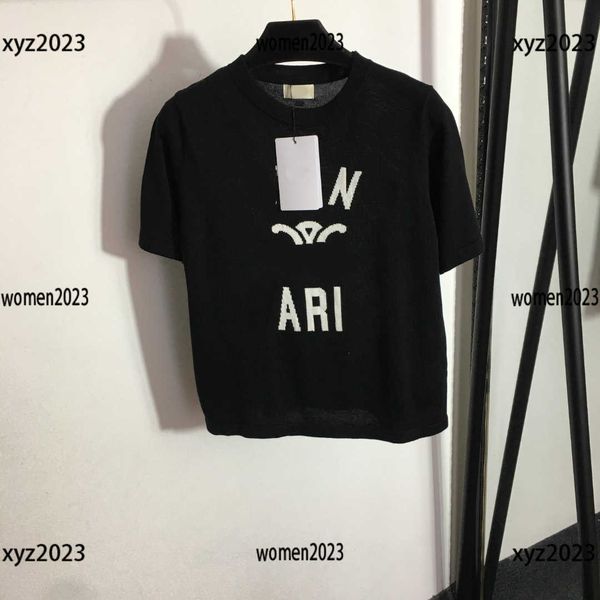 contrast knit womens designer round neck tees knit t shirt size s-l summer short sleeve new arrival mar24, White
contrast knit womens designer round neck tees knit t shirt size s-l summer short sleeve new arrival mar24, White