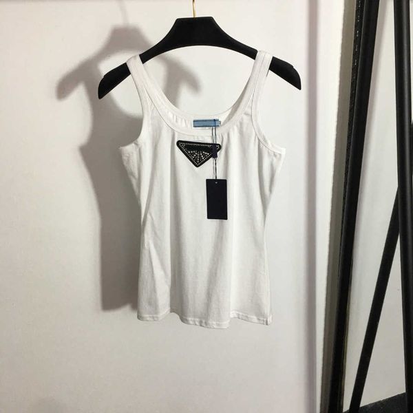23ss womens tanks camis womens designer clothing drill letter suspender vest round neck pure cotton sports vest solid color tanks women clot, White
23ss womens tanks camis womens designer clothing drill letter suspender vest round neck pure cotton sports vest solid color tanks women clot, White