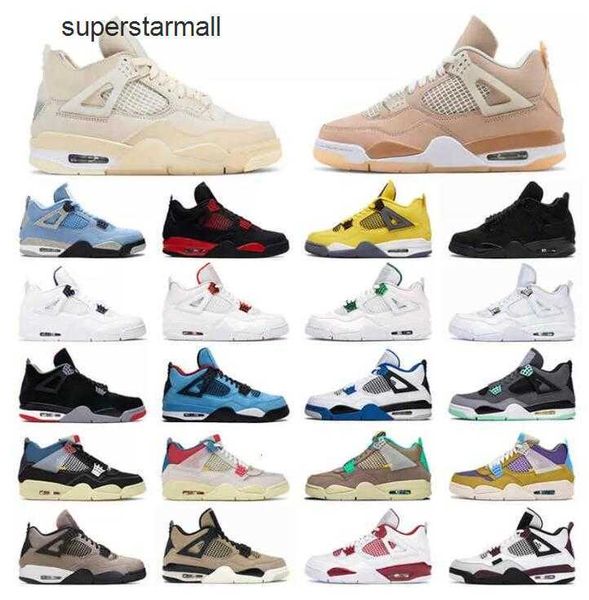 box 2023 with retro basketball shoes 4s iv jumpman university blue red thunder offs white sail infrared jorda 4 j4 men women trainers 36-47, Black 
box 2023 with retro basketball shoes 4s iv jumpman university blue red thunder offs white sail infrared jorda 4 j4 men women trainers 36-47, Black