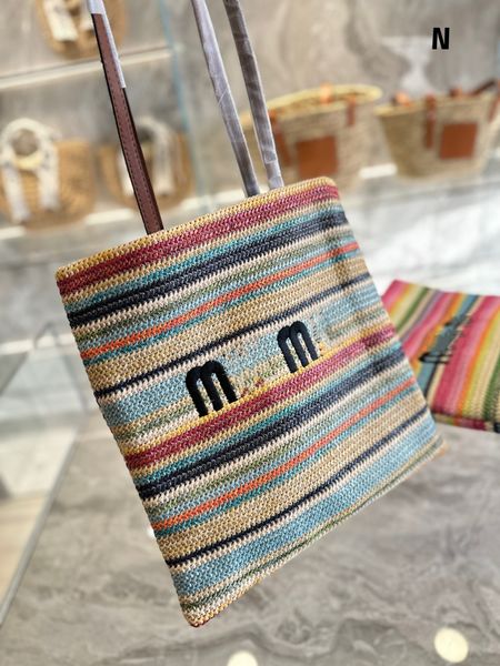 evening bags fashion straw beach bag miu rainbow embroidery tote bag color stripes woven into a super large capacity very worth getting star
evening bags fashion straw beach bag miu rainbow embroidery tote bag color stripes woven into a super large capacity very worth getting star