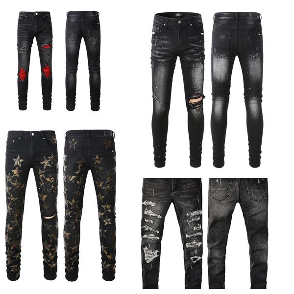 mens jeans for guys rip slim fit skinny man pants orange star patches wearing biker denim stretch cult stretch motorcycle trendy long straig, Blue
mens jeans for guys rip slim fit skinny man pants orange star patches wearing biker denim stretch cult stretch motorcycle trendy long straig, Blue