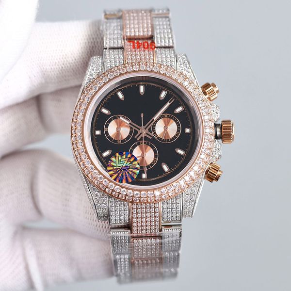 full diamond watch mens automatic mechanical watches 41mm with diamond-studded steel bracelet sapphire waterproof business women wristwatch, Slivery;brown
full diamond watch mens automatic mechanical watches 41mm with diamond-studded steel bracelet sapphire waterproof business women wristwatch, Slivery;brown