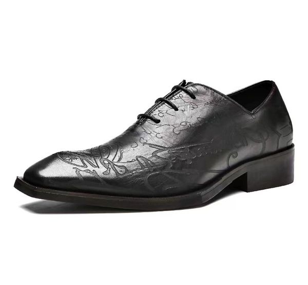 carved men shoes fashion full grain leather formal business shoes derby shoes mens oxfords wedding dress shoe, Black
carved men shoes fashion full grain leather formal business shoes derby shoes mens oxfords wedding dress shoe, Black