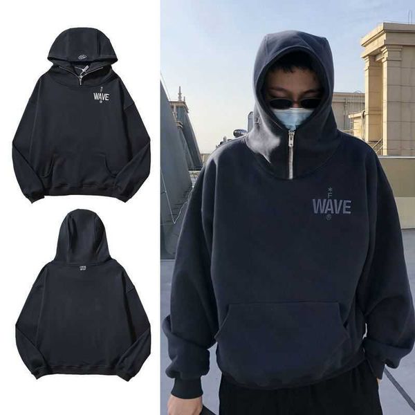 letter embroidery hooded half zip pullover sweater men's street loose vibe coat fashion, Black;brown
letter embroidery hooded half zip pullover sweater men's street loose vibe coat fashion, Black;brown