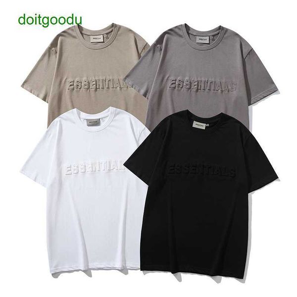 fear god double line essen new chest letters pressurized short sleeves fos high street tee for men and women, White;black
fear god double line essen new chest letters pressurized short sleeves fos high street tee for men and women, White;black