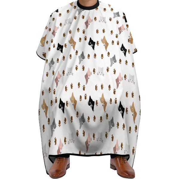 professional barber cape polyester hair cutting salon cape water stain resistant apron cutting hair cat, paw print, pattern
professional barber cape polyester hair cutting salon cape water stain resistant apron cutting hair cat, paw print, pattern