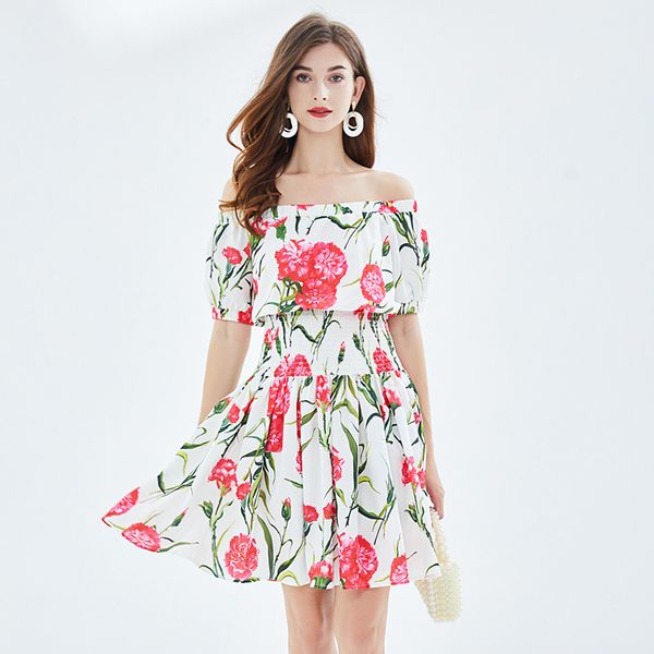 beach vacation dresses summer women slash neck trentch waist flower printing mini vestidos elegant lady casual dress, Black;gray
beach vacation dresses summer women slash neck trentch waist flower printing mini vestidos elegant lady casual dress, Black;gray